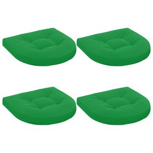 vidaXL 4-Piece Seat Cushions 4 pcs 100% Polyester Green 40 x 40 x 5 cm