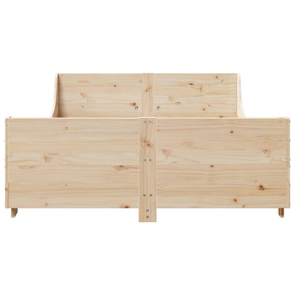 vidaXL Bed Frame without Mattress 160x200 cm Solid Wood Pine