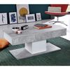 Trendteam Coffee Table Universal CT-124 Stone Grey and White