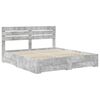 vidaXL Bed Frame with Drawer with Headboard Manual Engineered Wood