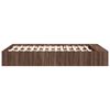 vidaXL Bed Frame without Mattress Brown Oak 140x190 cm