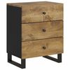 vidaXL Bedside Cabinet 50x33x62 cm Solid Wood Mango&Engineered Wood