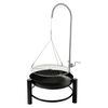 HI Fire Pit with Stainless Steel Grill Rack 50 cm