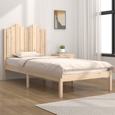 vidaXL Bed Frame Solid Wood Pine 75x190 cm Small Single