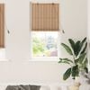 vidaXL Roller Blind with Curtains Manual Nature 90 x 220 cm Bamboo