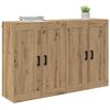 vidaXL Wall-mounted Cabinet 2 pcs Artisan Oak 69.5 x 34 x 90 cm