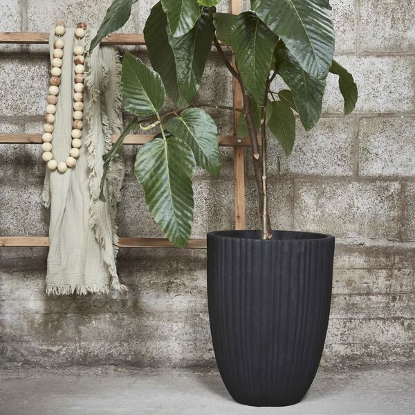 Capi Vase Urban Tube Elegant Low 46x58 cm Black KBLT783