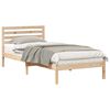 vidaXL Bed Frame with Headboard Brown 80 x 210 cm Solid Pine Wood