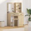 vidaXL Dressing Table Set with Drawer 2 pcs Sonoma Oak Engineered Wood