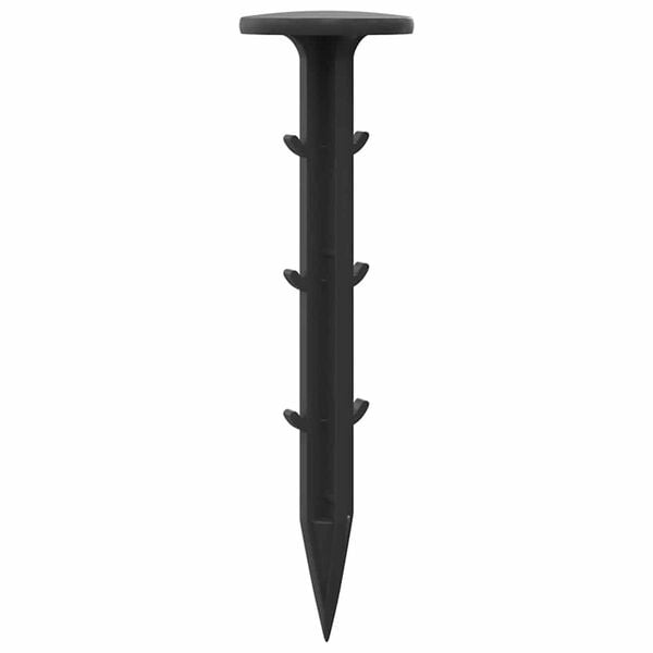 vidaXL Plastic Pegs 500 pcs Black &Oslash;3 x 11 cm Plastic
