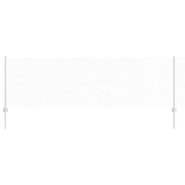 vidaXL Fence with Post Silver 0.8 x 10 m Steel