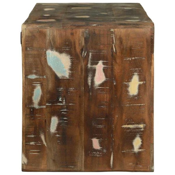 vidaXL TV Cabinet Multicolour 100 x 32 x 36 cm Solid Reclaim wood