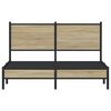 vidaXL Metal Bed Frame without Mattress Sonoma Oak 137x190 cm