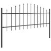 vidaXL Garden Fence 7 pcs Grey 170 x 115 cm Powder-Coated Steel