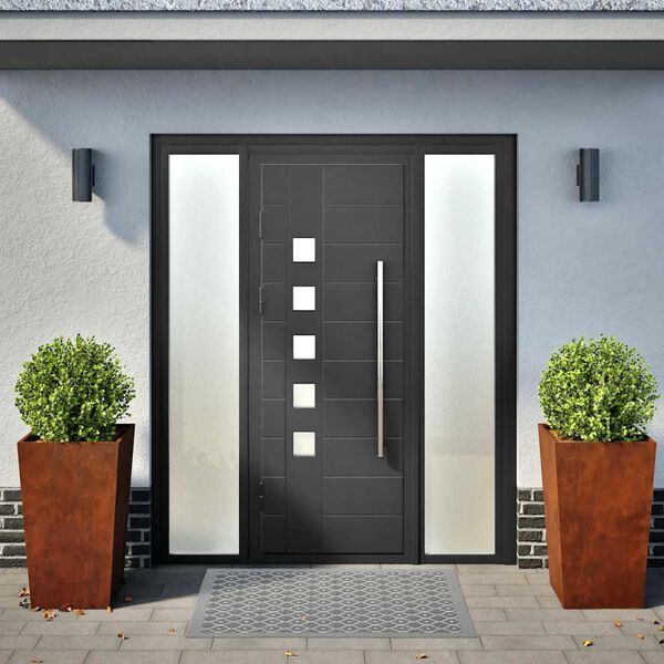 vidaXL Garden Planters 2 pcs 45x45x75 cm Weathering Steel