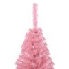 vidaXL Artificial Pre-lit Christmas Tree with 150 LEDs Pink 120 cm PVC