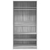 vidaXL Wardrobe Grey Sonoma 100x50x200 cm Engineered Wood