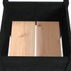 vidaXL Garden Planters 2 pcs Black 40x40x70 cm Solid Pinewood