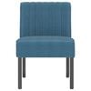 vidaXL Slipper Chair Blue Velvet