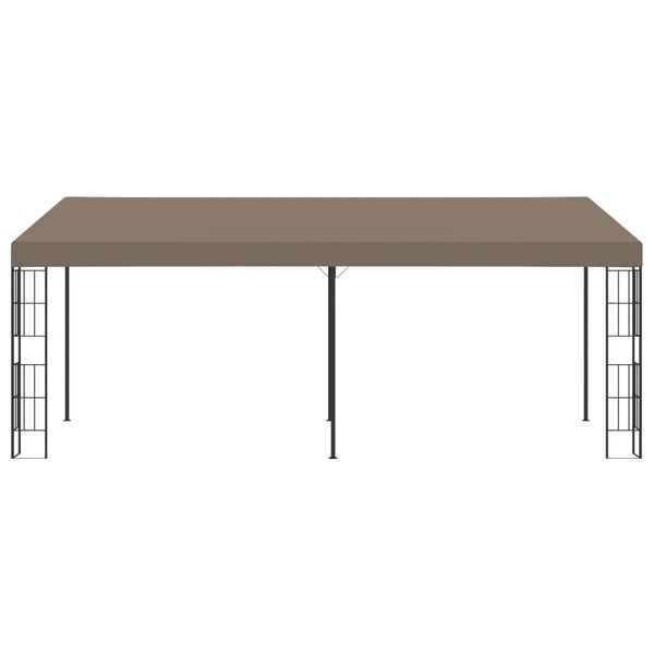 vidaXL Wall-mounted Gazebo 6x3 m Taupe Fabric