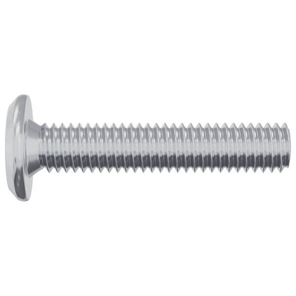 vidaXL Lock Screw Plain 2 pcs Silver M6 x 30 mm Steel