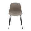 Venture Home Dining Chairs 2 pcs Arctic Plastic Black and Khaki