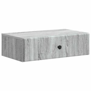 vidaXL Wall-Mounted Side Table Grey Sonoma 59 x 34.5 x 17 cm