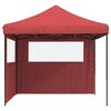 vidaXL Party Tent Folding Burgundy 292 x 292 x 315 cm Oxford Fabric