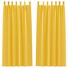 vidaXL Blackout Curtains with Rings 2 pcs Mustard Yellow 245 x 140 cm