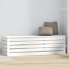 vidaXL Storage Box White 109x36.5x33 cm Solid Wood Pine