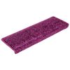vidaXL Stair Mats 30 pcs 65x21x4 cm Violet Rectangular Edge