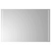 vidaXL LED Bathroom Mirror Transparent 90 x 60 cm Tempered Glass