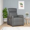 vidaXL Massage Recliner Chair Grey Faux Leather
