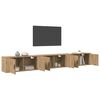vidaXL Wall-mounted TV Cabinet Set Artisan Oak Engineered Wood
