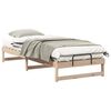 vidaXL Bed Frame Brown 90 x 220 cm Solid Pine Wood