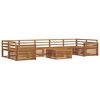 vidaXL Outdoor Sofa Set 8 pcs Natural Solid Acacia Wood