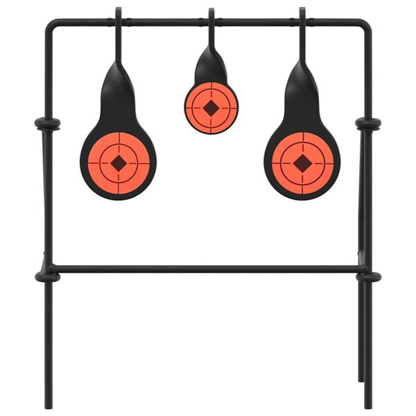 vidaXL Resetting Target Black 26 x 13 x 31 cm Steel