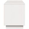vidaXL TV Cabinet White 156x37x45 cm Solid Wood Pine
