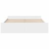 vidaXL Bed Frame with Drawers without Mattress White 180x200 cm Super King