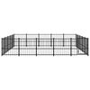 vidaXL Outdoor Dog Kennel Steel 23.52 m&sup2;