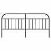 vidaXL Metal Replace Headboard Black 193 cm