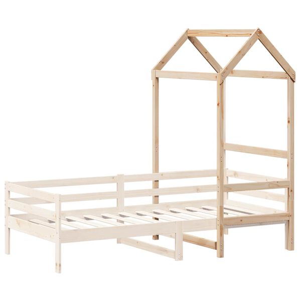 vidaXL Kids' Bed Roof 108x70x176.5 cm Solid Wood Pine