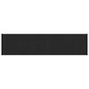 vidaXL Window Sill Black with wood grain 100 x 20 x 4.5 cm PVC