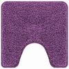 vidaXL Anti-slip Bath Mat with Toilet Cut Purple 50 x 50 cm PP