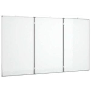 vidaXL Magnetic Whiteboard Foldable 120x80x1,7 cm Aluminium