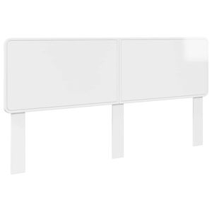 vidaXL Headboard Gloss White Engineered wood