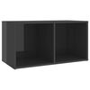 vidaXL 5 Piece TV Cabinet Set High Gloss Grey Engineered Wood
