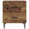 vidaXL Bedside Cabinet with Drawer 2 pcs Old Wood 40 x 35 x 47.5 cm