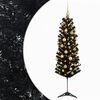vidaXL Artificial Slim Christmas Tree with Bauble 150 cm 150 LEDs