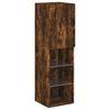 vidaXL 4 Piece TV Wall Units with LED Smoked Oak Engineered Wood